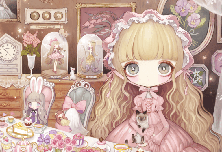 城咲ロンドンさんが描く、可愛らしい少女と幻想的な世界に引き込まれる…