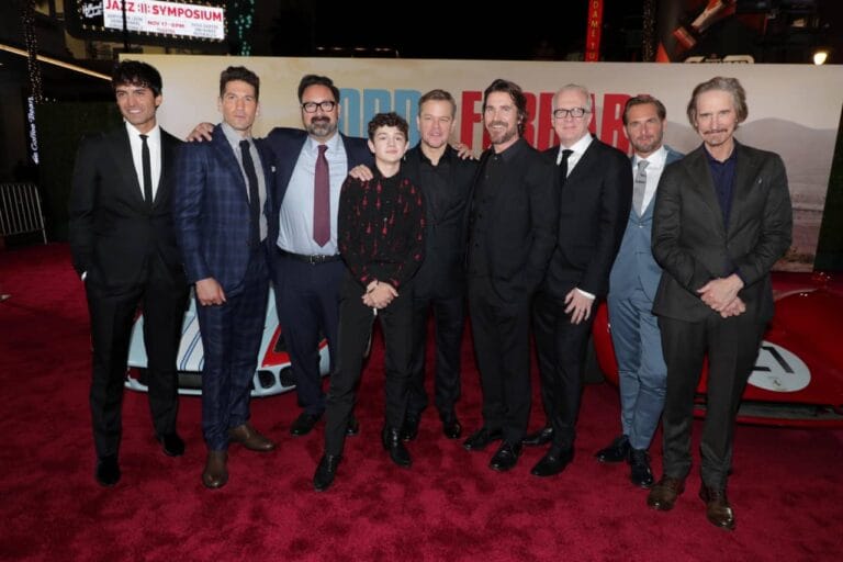 『フォードvsフェラーリ』 マット・デイモン、クリスチャン・ベイルほか大集結!! 揺るぎない二人の絆にLAが熱狂！