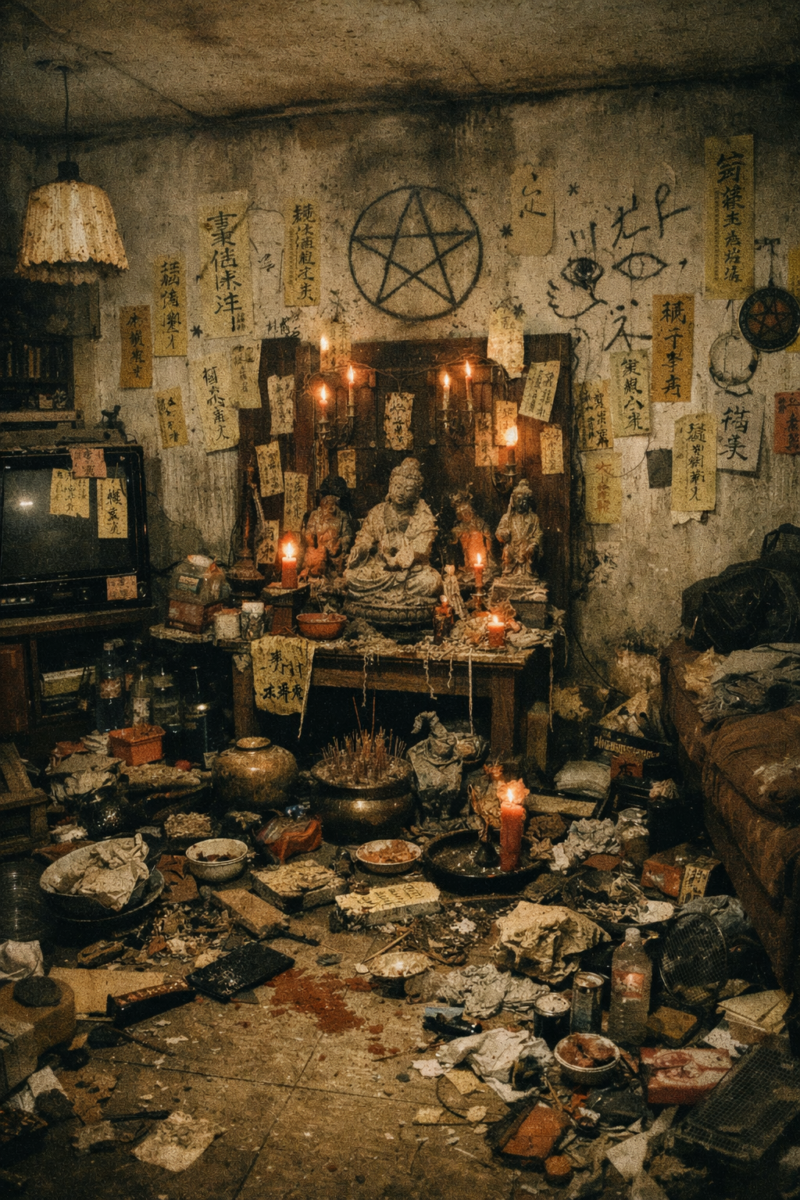 映画呪詛のモデルになった高尾の事件をイメージしが画像