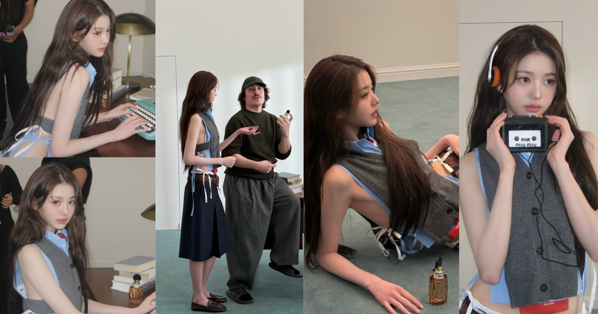 IVEウォニョン、大胆サイドカッティング披露！レトロかわいいMiu Miu撮影裏を公開