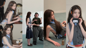 IVEウォニョン、大胆サイドカッティング披露！レトロかわいいMiu Miu撮影裏を公開